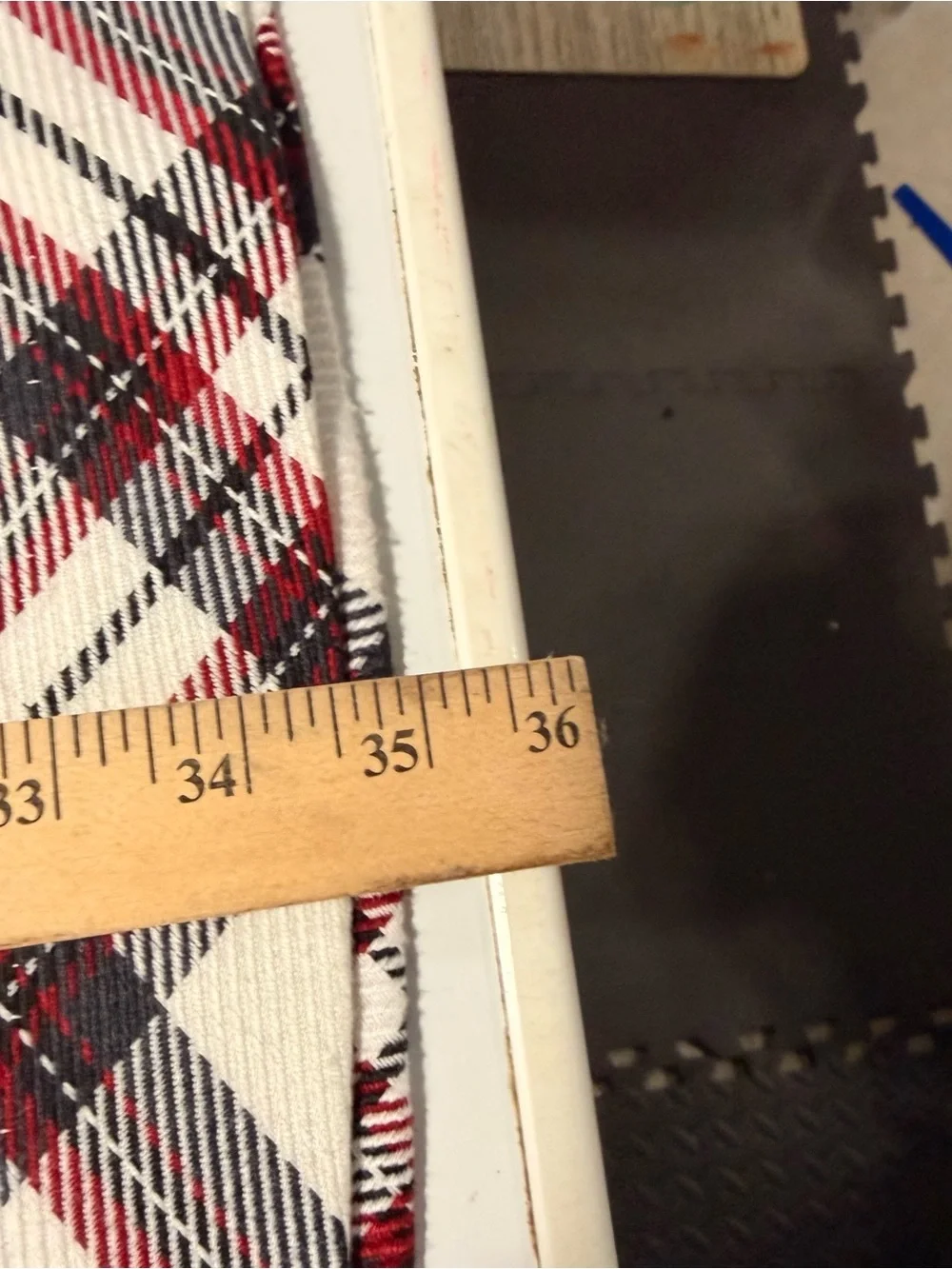 East 5th Women’s 16 White, Black & Red Plaid Long Skirt